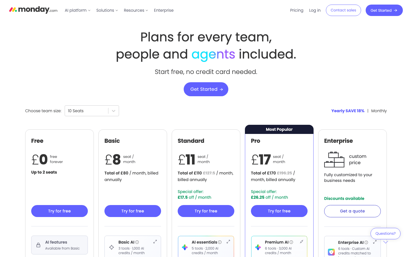 monday.com public work-management pricing plans